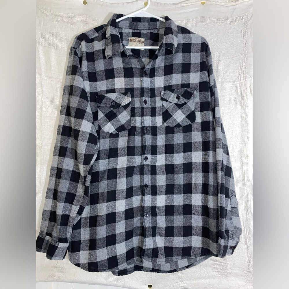 open trails MENS button up flannel
